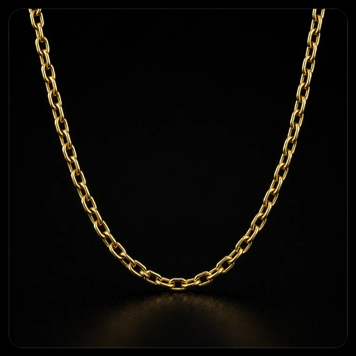 Correntes Banhadas a ouro 18K